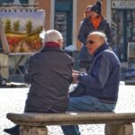 Men talking