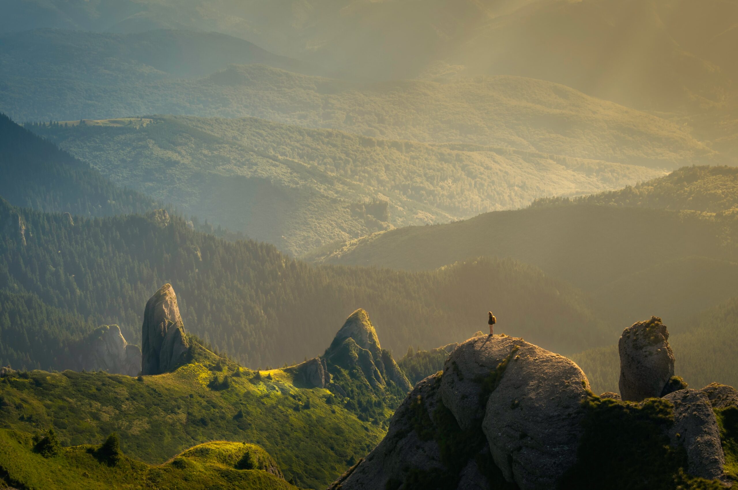 Man in countryside