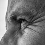 Close up portrait of man's face