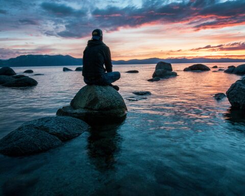 Person alone on a beach