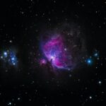 Scenic picture of space at night