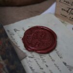 Wax seal on letter