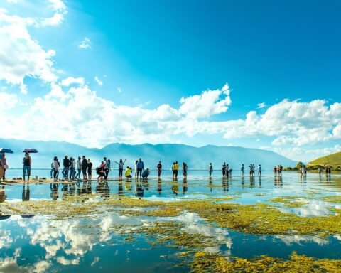 yunnan, dali, erhai lake, people swimming, yunnan, yunnan, yunnan, yunnan, dali, dali, dali, dali, dali